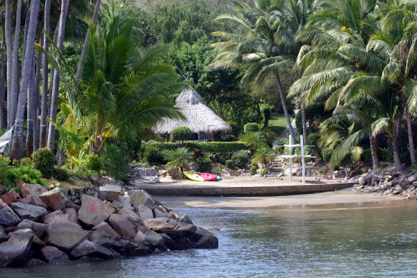 Private launch site for kayaks